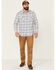 Flag & Anthem Men's Lewisburg Vintage Large Plaid Long Sleeve Western Shirt , Light Blue, hi-res