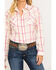 Image #4 - Wrangler Women's Boot Barn Exclusive Plaid Long Sleeve Western Shirt, , hi-res