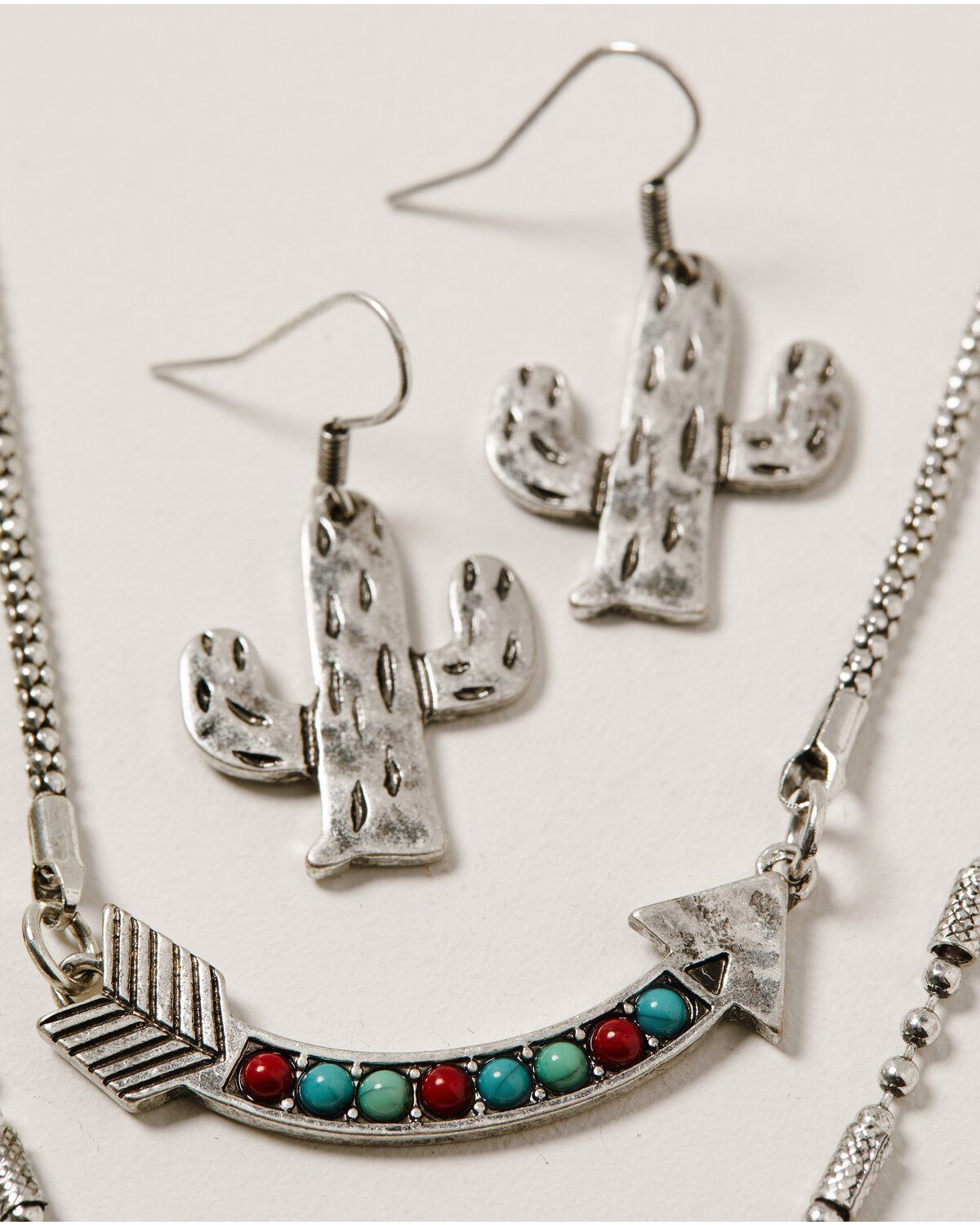 Image #3 - Shyanne Women's Wild Soul Layered Multi Charm Jewelry Set -2 Piece, Silver, hi-res