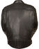 Image #3 - Milwaukee Leather Men's Black Longer Body Vented Jacket - Big 4X, Black, hi-res