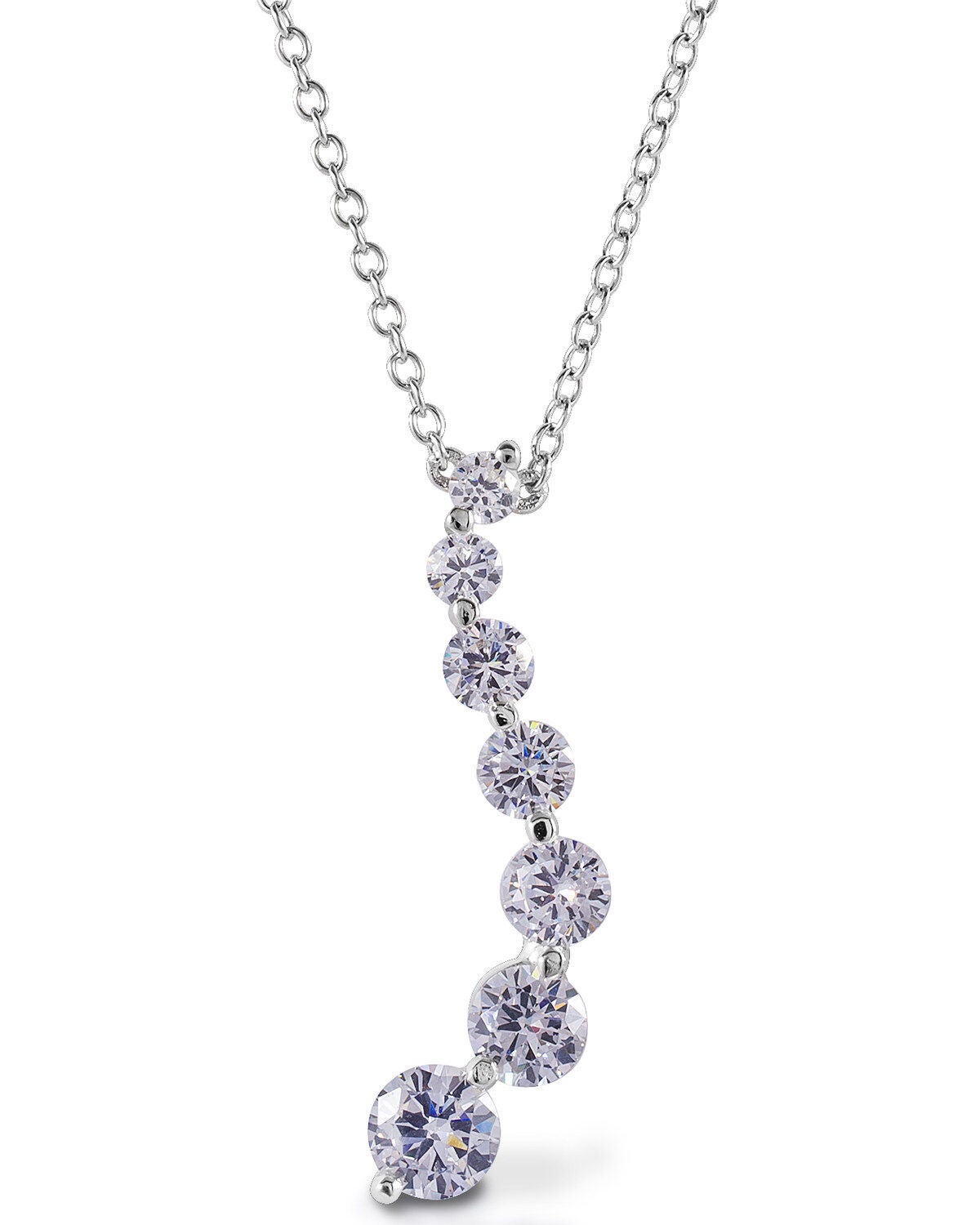 Kelly Herd Women's Journey Pendant Necklace, Silver, hi-res