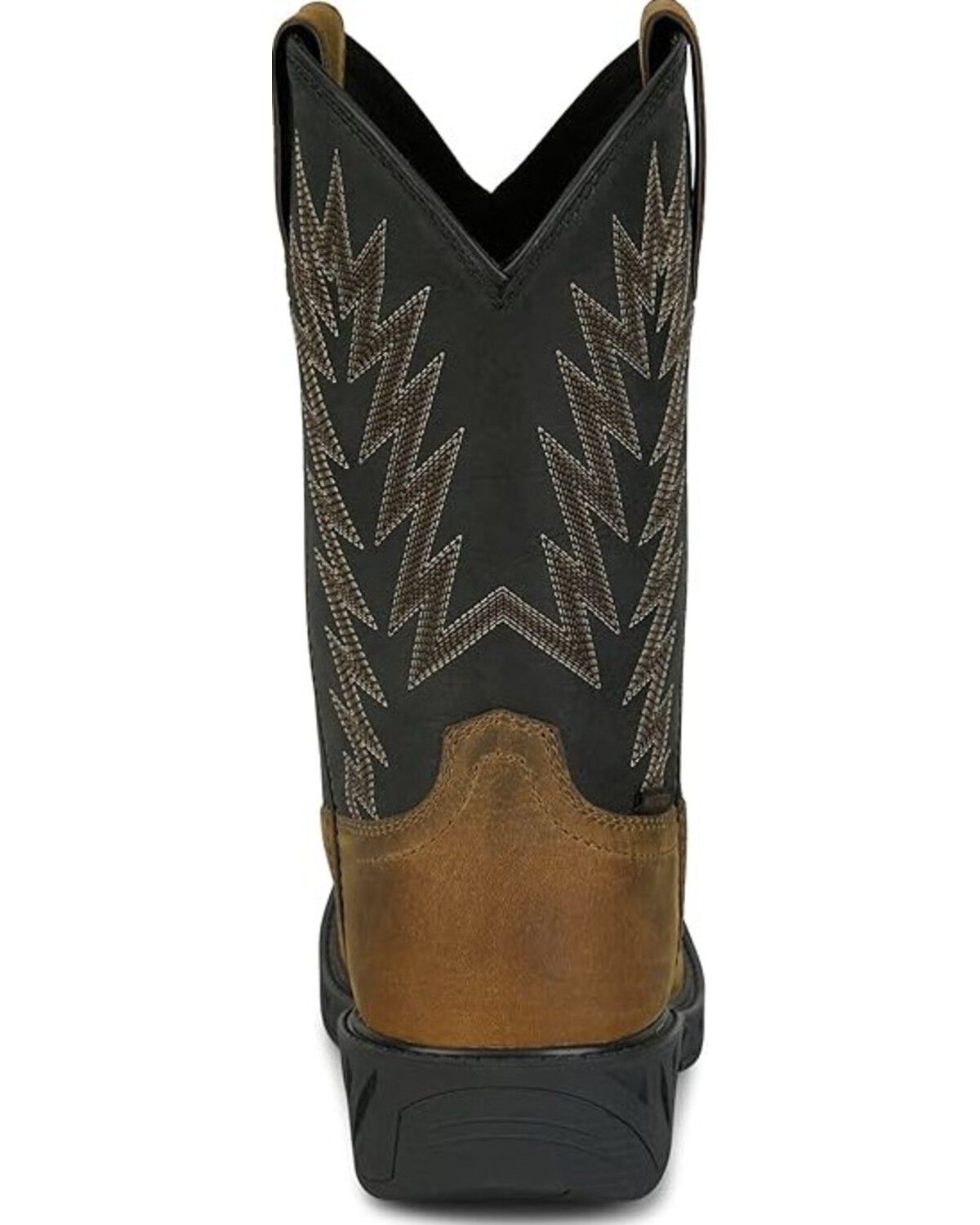 Image #4 - Justin Men's Taskmaker Pull-On Work Boots - Steel Toe, Black, hi-res