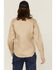 Image #4 - Forge Workwear Women's FR Solid Long Sleeve Snap Stretch Work Shirt, Stone, hi-res