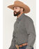 Image #2 - Cinch Men's Geo Print Long Sleeve Button-Down Western Shirt, Black, hi-res