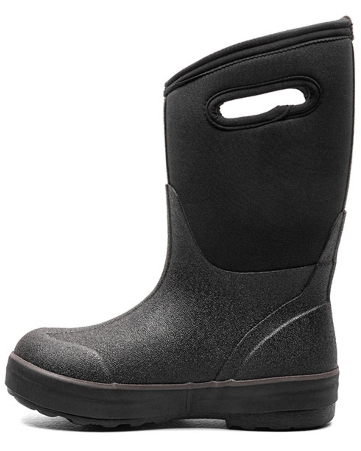 Image #3 - Bogs Boys' Classic II solid Waterproof Boots - Round Toe, Black, hi-res