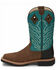 Justin Men's Derrickman Western Work Boots - Steel Toe, Lt Brown, hi-res