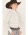 Image #2 - Ariat Boys' Classic Geo Print Long Sleeve Button-Down Western Shirt, White, hi-res
