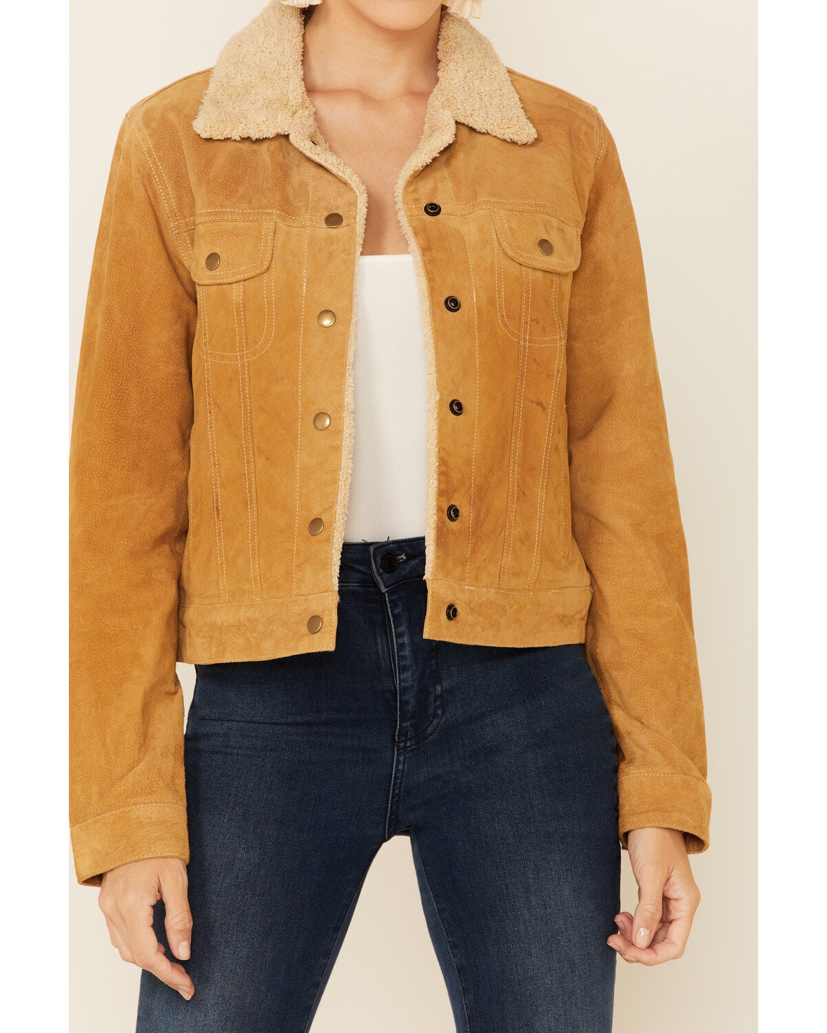 trucker jacket tan