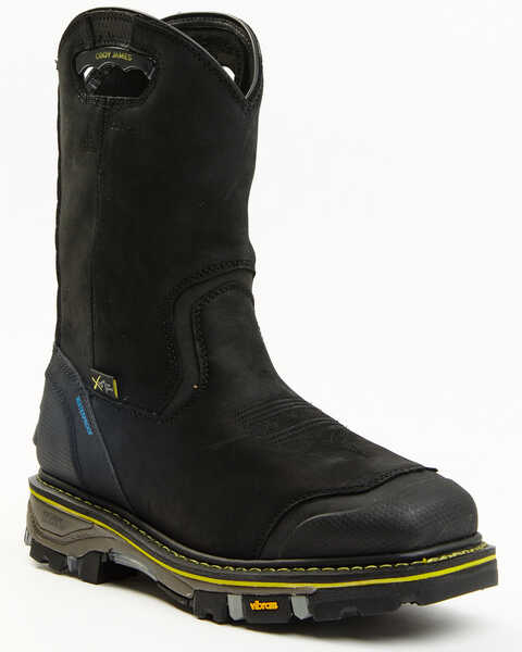 Cody James Men's Waterproof Work Boots - Composite Toe, Black, hi-res