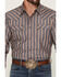 Image #3 - Cody James Men's Trigger Striped Print Long Sleeve Snap Western Shirt, Blue, hi-res