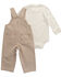 Image #2 - Carhartt Infant Boys' Onesie and Overall Set - 2 Piece, Brown, hi-res