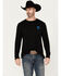 Image #2 - RANK 45® Men's Patriot Long Sleeve Graphic T-Shirt, Black, hi-res