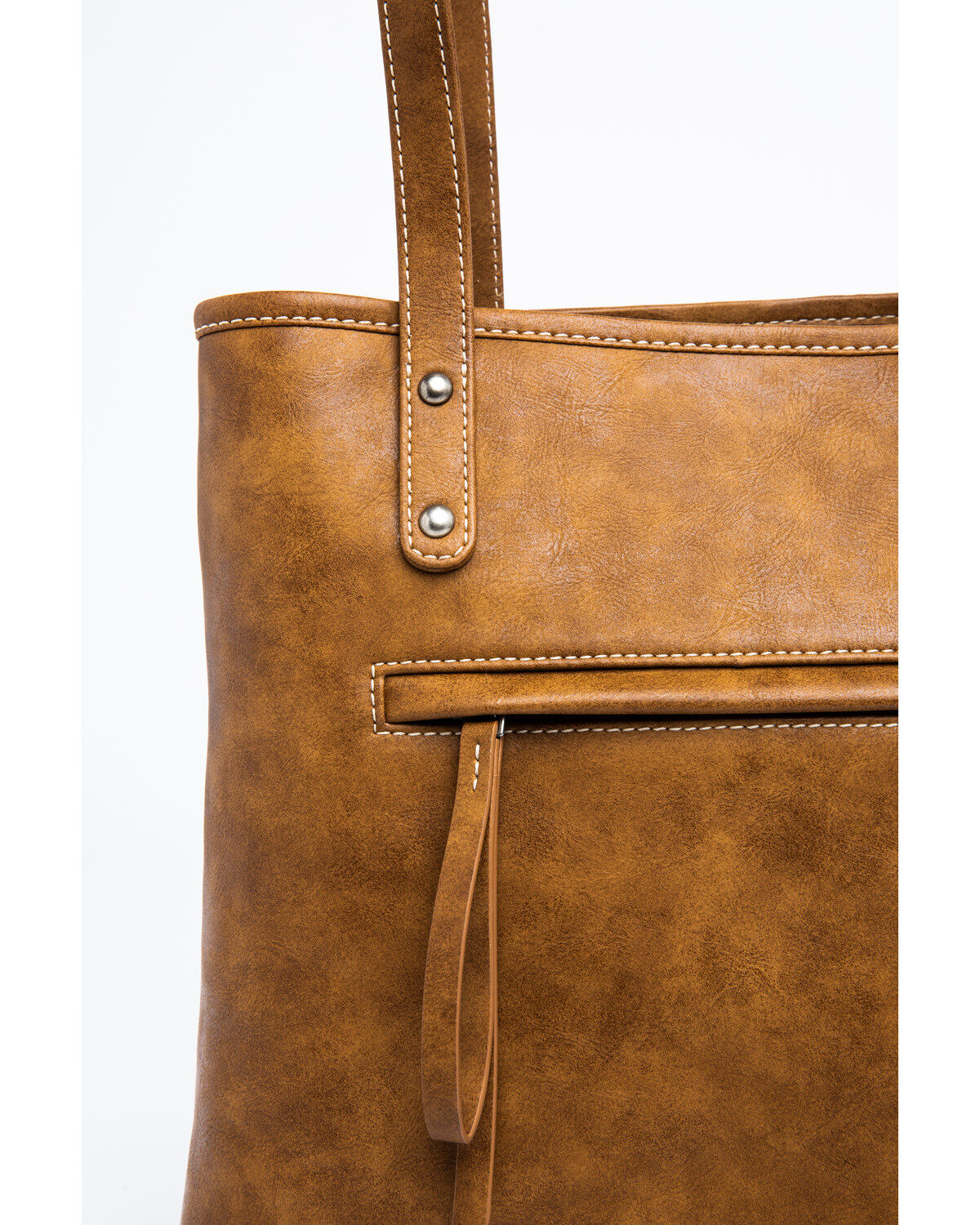 Image #5 - Shyanne Women's Bryndle Aztec Panel Leather Tote Bag, Tan, hi-res