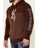 Image #3 - Browning Men's Peak Buck Mark Logo Sleeve Pullover Hooded Sweatshirt , , hi-res