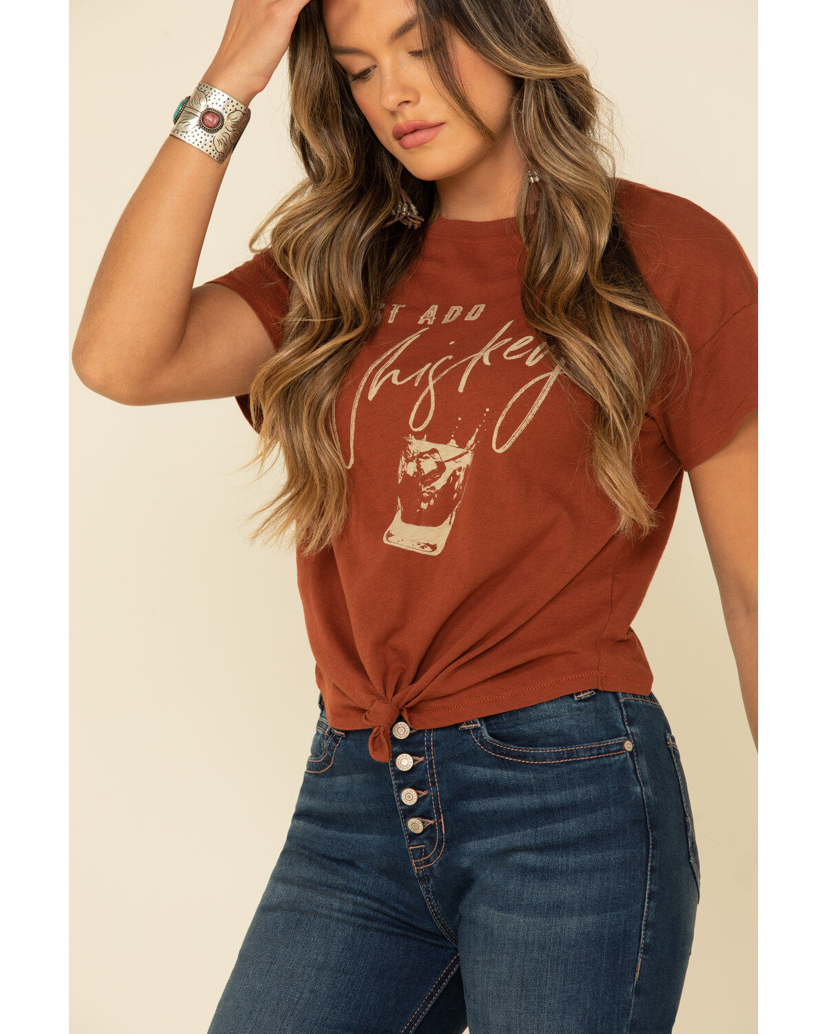 Image #4 - Shyanne Women's Rust Shot Of Whiskey Graphic Tee , , hi-res