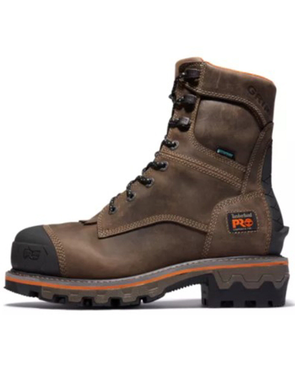 Image #3 - Timberland PRO Men's Boondock Waterproof Logger Boots - Nano Composite Toe, Brown, hi-res