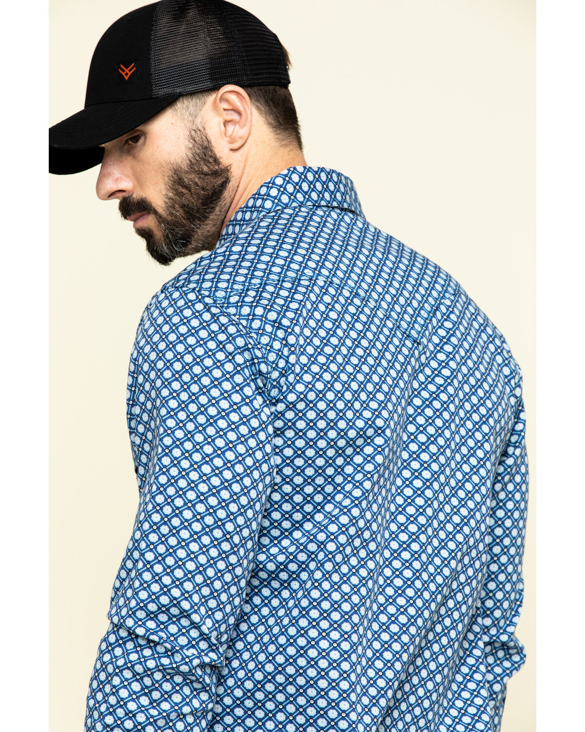 Image #5 - Rock & Roll Denim Men's FR Printed Medallion Twill Long Sleeve Work Shirt - Big , , hi-res