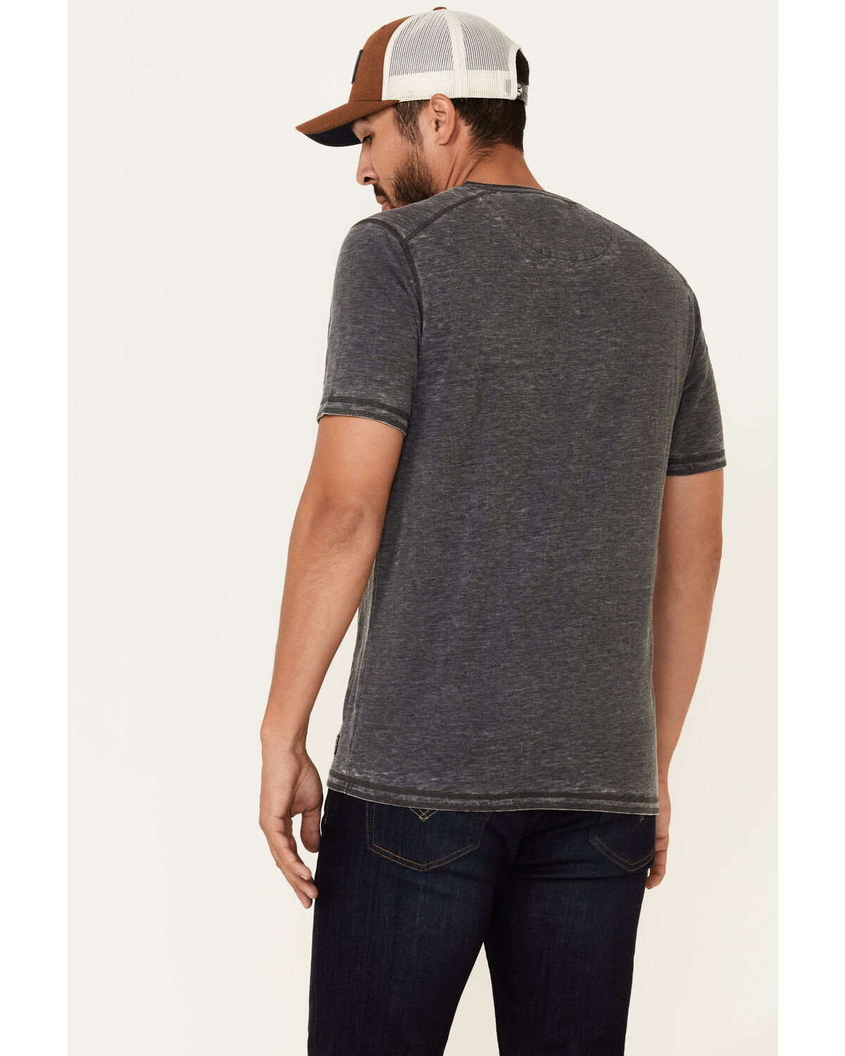 Image #4 - Flag & Anthem Men's Springdale Bo Henley Short Sleeve T-Shirt, Charcoal, hi-res