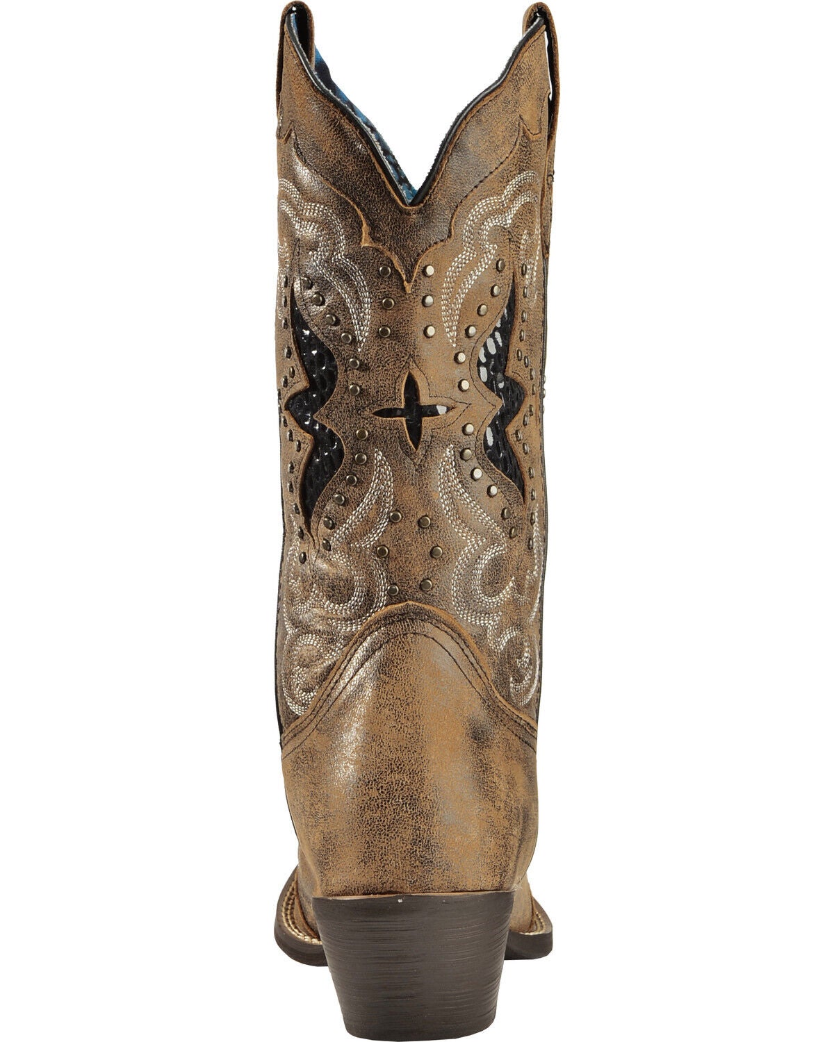 laredo women's snake underlay western boots