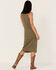 Image #4 - Cleo + Wolf Women's Ribbed Tank Midi Dress, Moss Green, hi-res