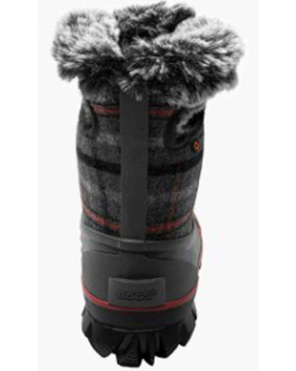 Image #4 - Bogs Women's Arcata Cozy Plaid Winter Boots - Round Toe, Dark Grey, hi-res