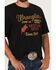 Image #3 - Wrangler Men's Western Denim Logo Short Sleeve Graphic T-Shirt, Black, hi-res