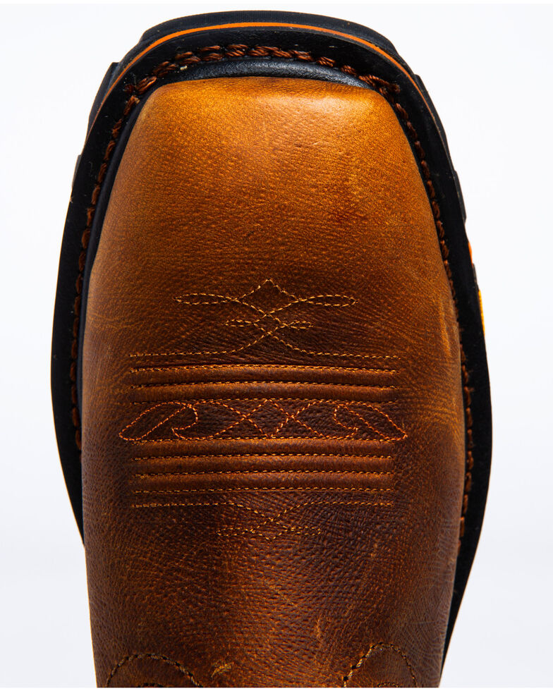 men's composite toe ripped flag western work boots
