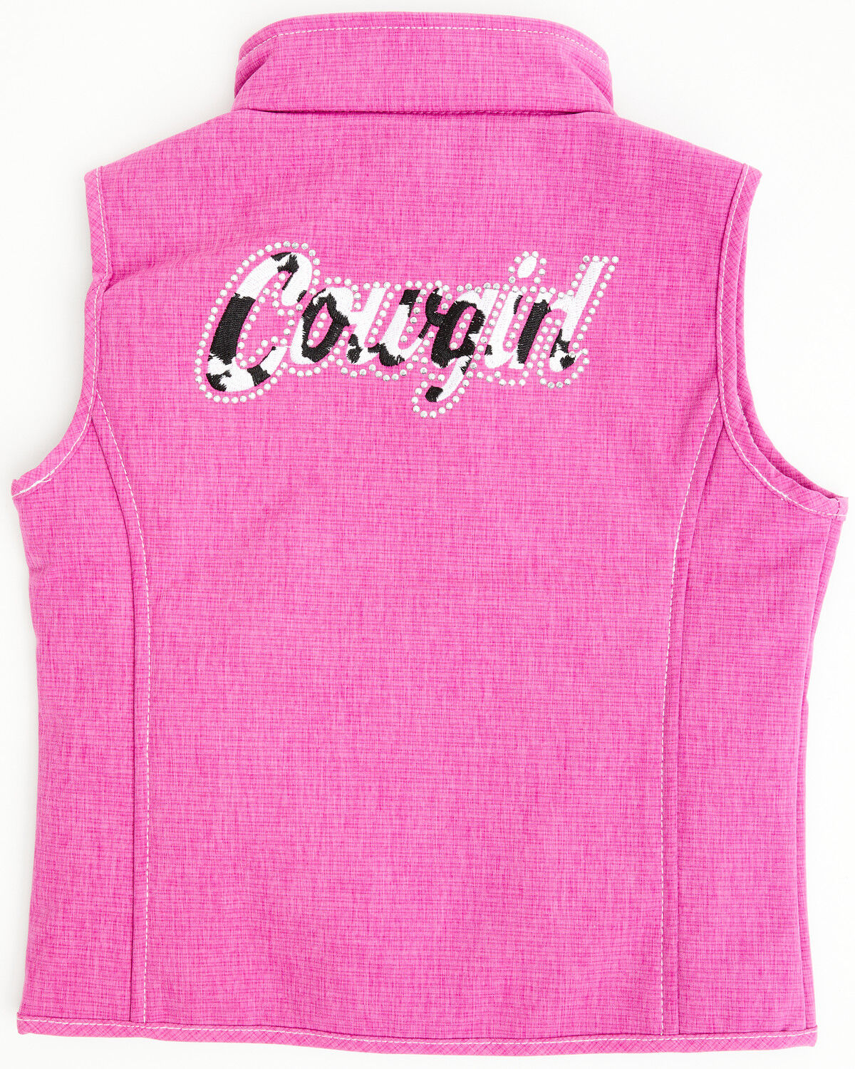 Image #3 - Cowgirl Hardware Toddler Girls' Cowgirl Softshell Vest, Pink, hi-res