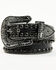 Image #2 - Shyanne Women's Crocodile Print Rhinestone Belt, Black, hi-res
