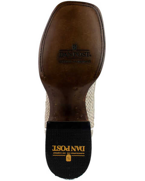 Image #7 - Dan Post Men's Exotic Water Snake Western Boots - Broad Square Toe, Natural, hi-res
