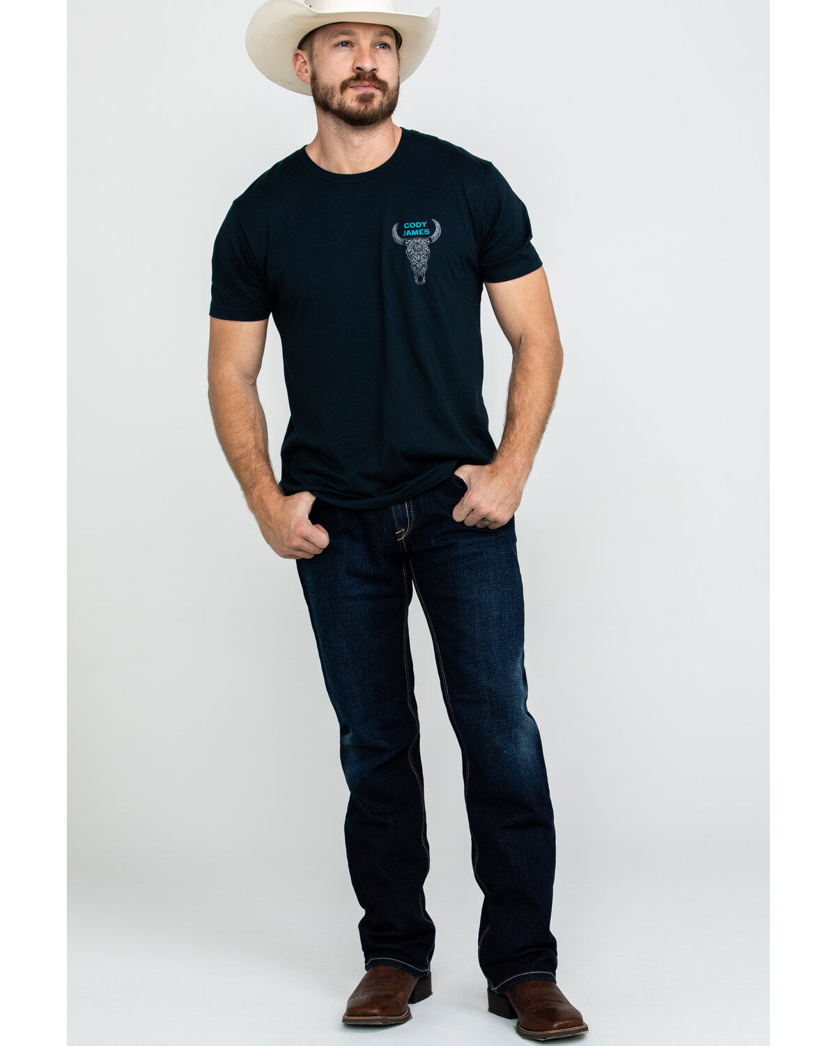 Image #6 - Ariat Men's M2 Nightingale Relaxed Stretch Bootcut Jeans, , hi-res