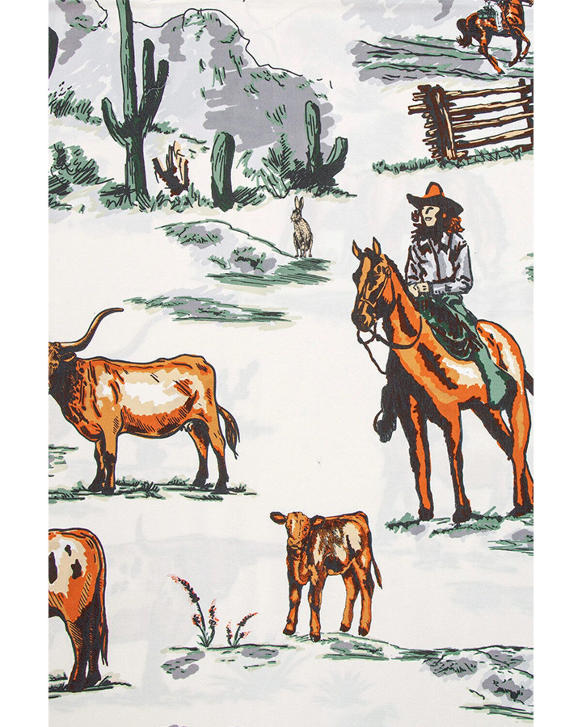 Image #5 - HiEnd Accents 3pc Ranch Life Reversible Duvet Cover Bedding Set - Super King, Multi, hi-res