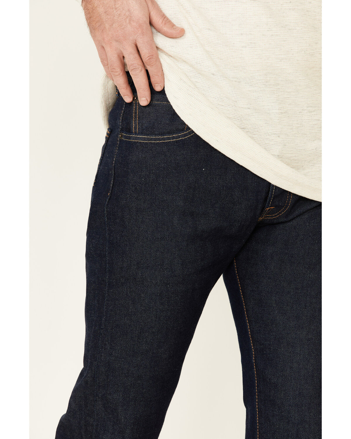 Image #5 - Levi's Men's 501 Original Fit Stretch Straight Leg Jeans, Indigo, hi-res