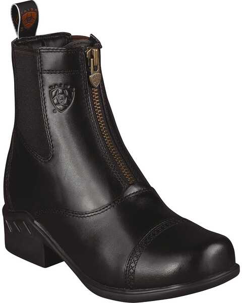 Ariat Women's Heritage Rt Zip Paddock Boots, Black, hi-res