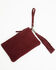 Image #4 - Shyanne Women's Avenly Floral Perforated Suede Wristlet Clutch, Cherry, hi-res