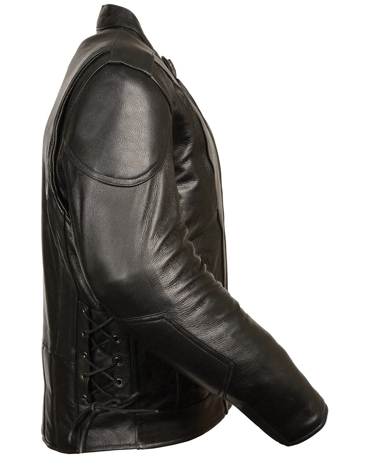 Image #5 - Milwaukee Leather Men's 3X Side Lace Vented Scooter Jacket - Big, Black, hi-res