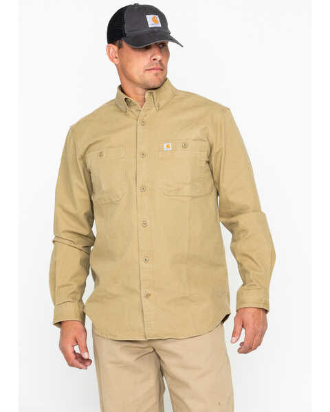 Image #1 - Carhartt Men's Rugged Flex Rigby Long-Sleeve Work Shirt, , hi-res