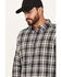 Image #2 - Brothers and Sons Men's Plaid Print Long Sleeve Button Down Shirt, Blue, hi-res