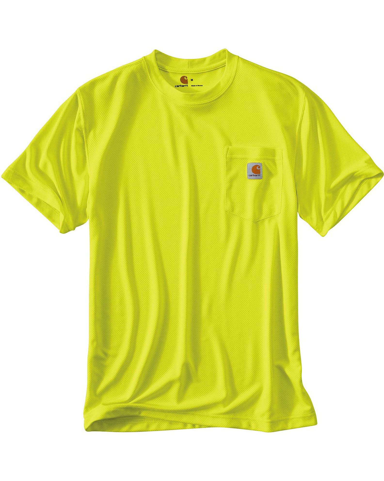 Image #2 - Carhartt Men's Solid Color-Enhanced Short Sleeve T-Shirt - Big & Tall, Lime, hi-res