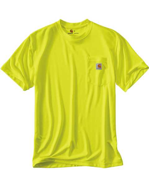 Image #2 - Carhartt Force Color-Enhanced T-Shirt - Big & Tall, Lime, hi-res