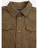 Image #2 - Gibson Trading Co Toddler Boys' Basic Solid Long Sleeve Pearl Snap Western Shirt, Chocolate, hi-res