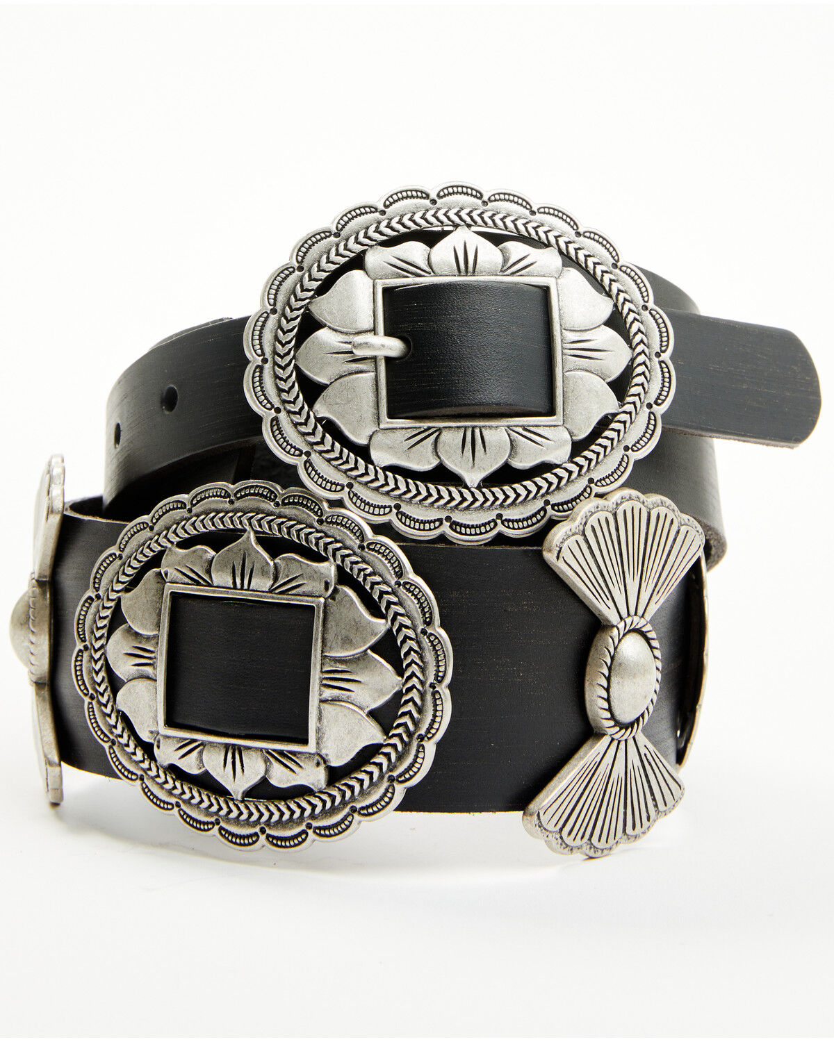 Product Name:  Wonderwest Women's Cassadee Big Concho Leather Belt