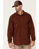 Image #1 - Hawx Men's Solid Mahogany Twill Snap Long Sleeve Work Shirt - Tall, Mahogany, hi-res