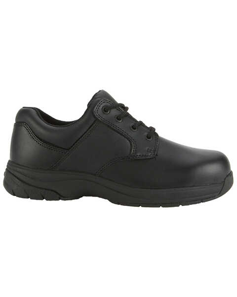 Image #2 - Rocky Men's Slip Stop Oxford Duty Shoes, Black, hi-res