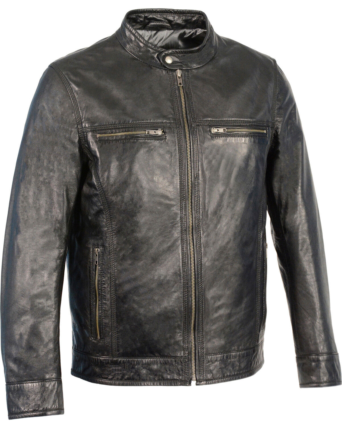 Milwaukee Leather Men's Zip Front Classic Moto Jacket - 3X