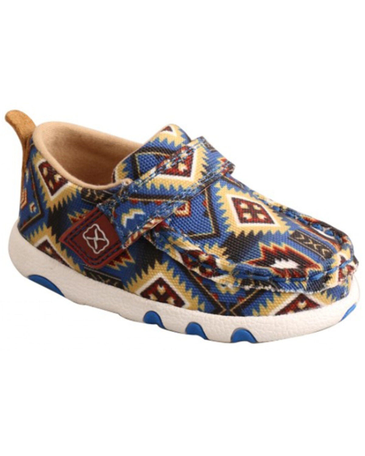 Twisted X Infant Southwestern Print Driving Mocs, Multi, hi-res