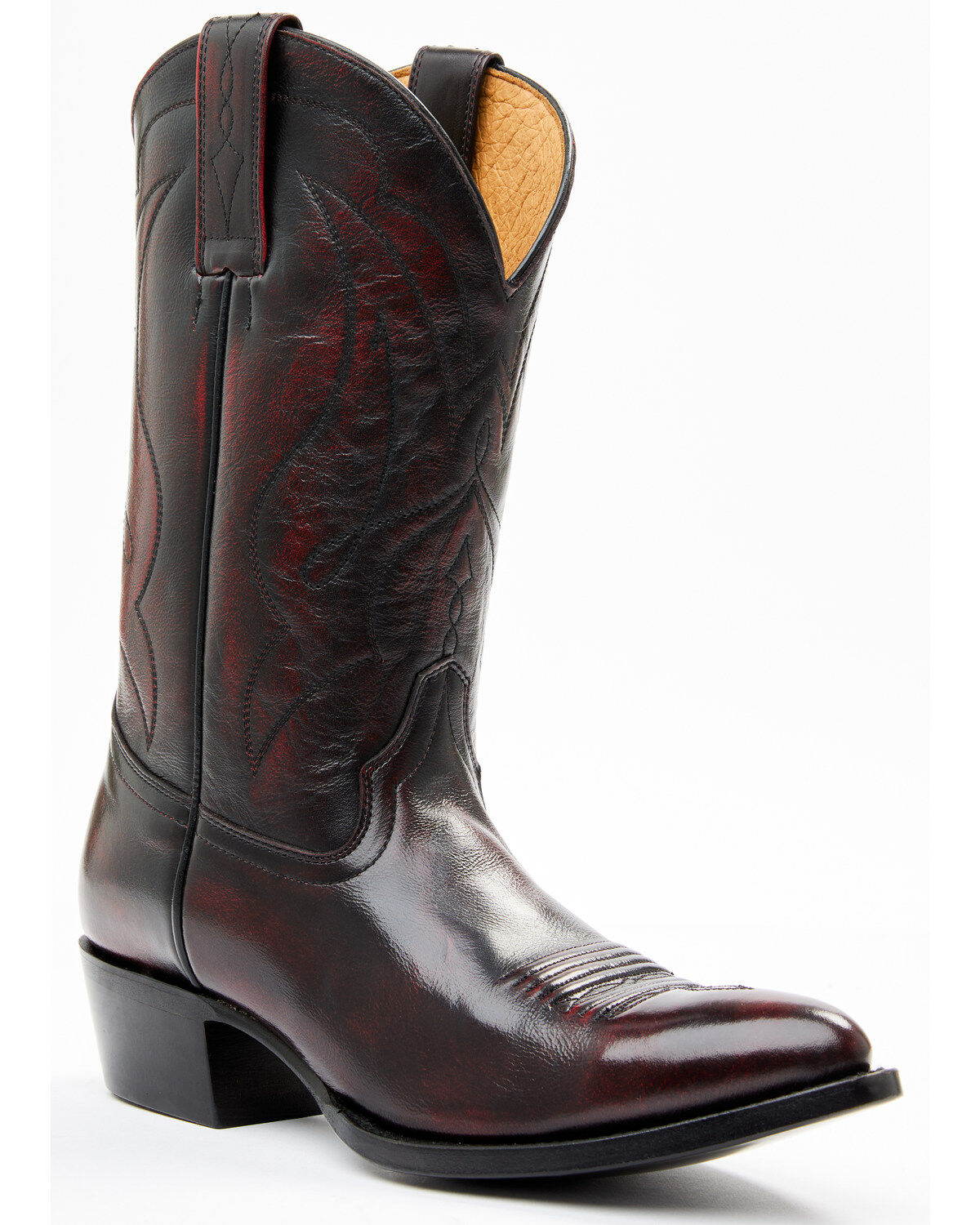 Image #1 - Cody James Men's Black Cherry Western Boots - Round Toe, Black Cherry, hi-res