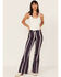 Image #1 - Shyanne Women's High Rise Stripe Super Flare Jeans, Navy, hi-res