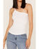 Free People One Way Or Another One-Shoulder Tank Top, White, hi-res