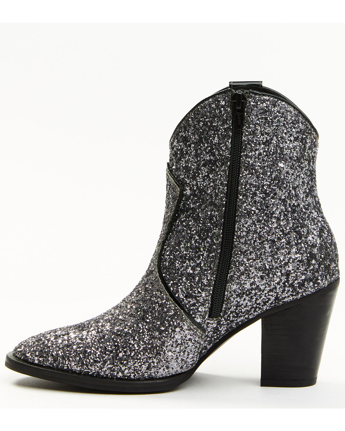 Image #3 - Idyllwind Women's Stop and Stare Western Booties - Round Toe, Silver, hi-res